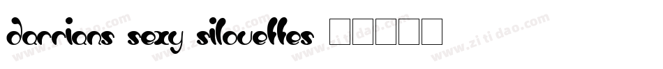 Darrians Sexy Silouettes字体转换